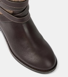 See By Chloé Anim leather-trimmed knee-high boots