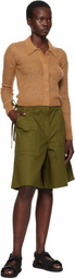 Cecilie Bahnsen Green Annika Denim Shorts