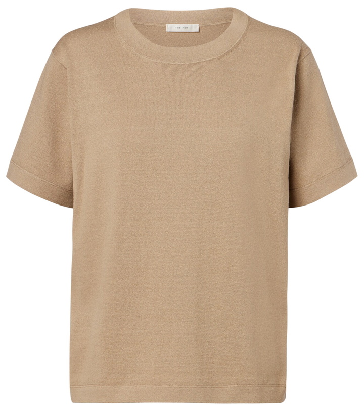 Photo: The Row Orlan cotton and silk-blend T-shirt