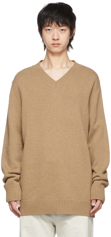 Photo: Maison Margiela Tan Wool Sweater