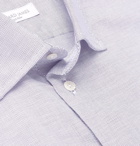 Richard James - Pin-Dot Cotton-Poplin Shirt - Blue