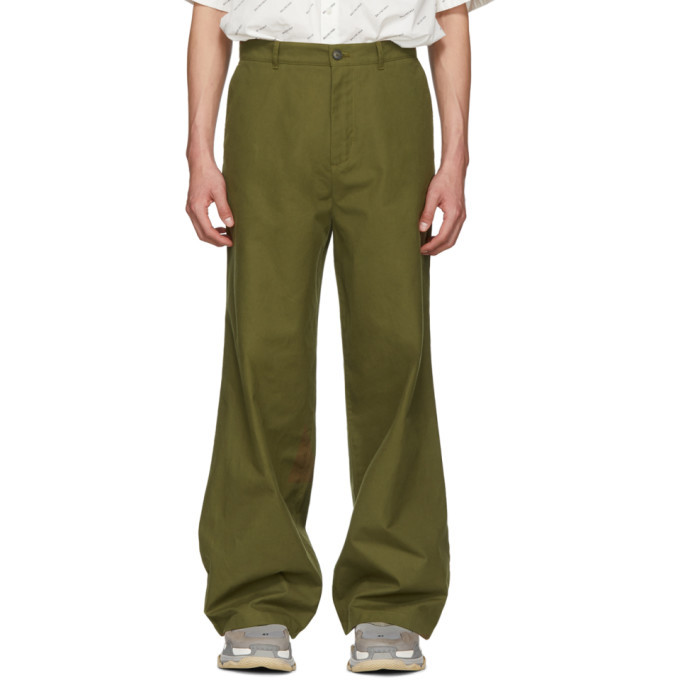 Photo: Balenciaga Khaki Baggy Trousers