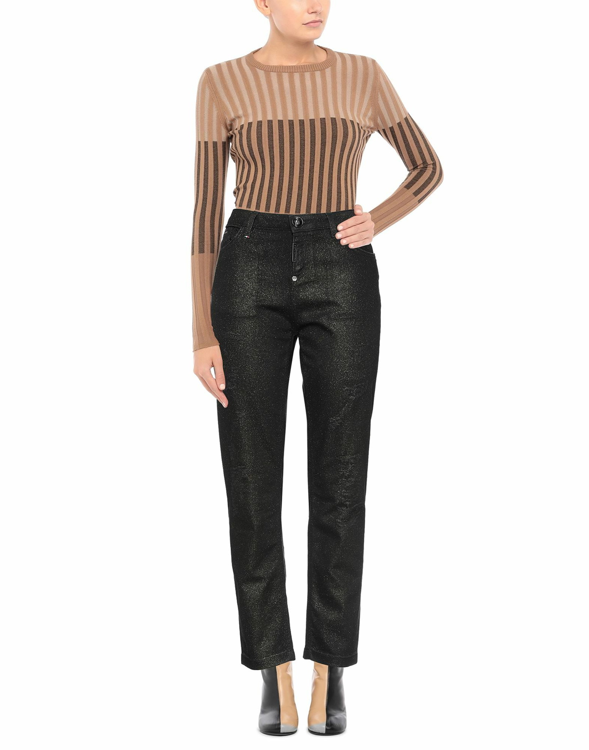 Philipp Plein Womens Jeans in Black