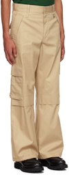 Wooyoungmi Beige Wide-Leg Cargo Pants