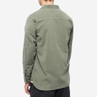 Universal Works Men's Fine Cord Worker Shirt in Green