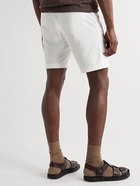 Theory - Zaine Straight-Leg Cotton-Blend Twill Shorts - White