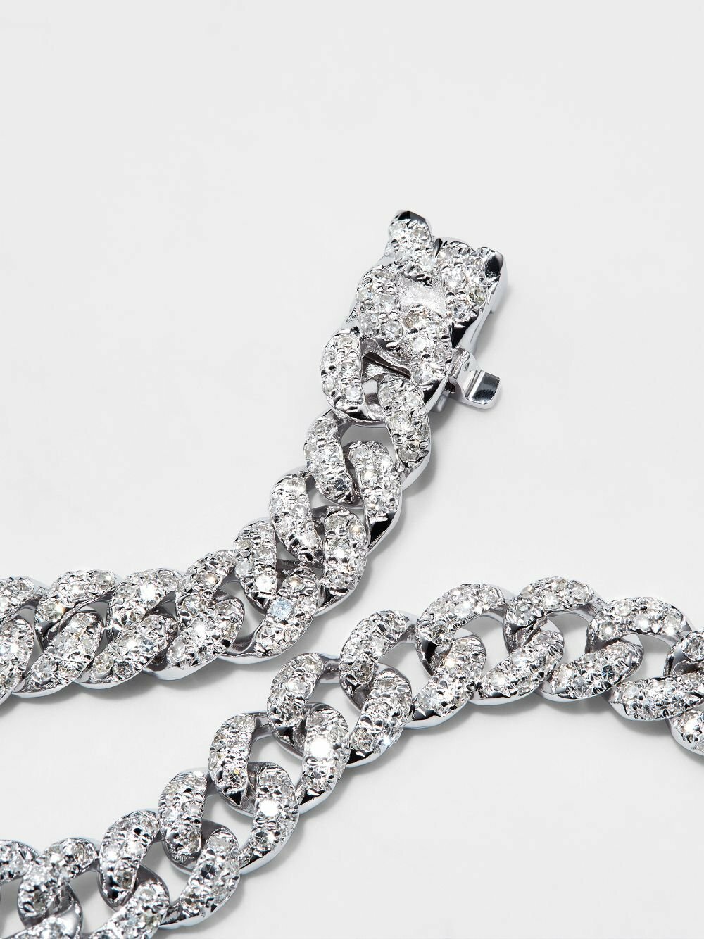 SHAY 18K White Gold Mini Link Diamond Bracelet