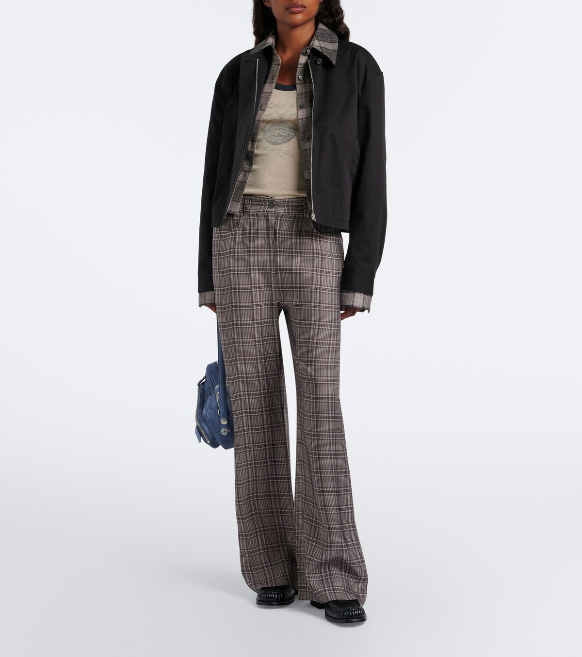 Acne Studios Layered cotton twill jacket