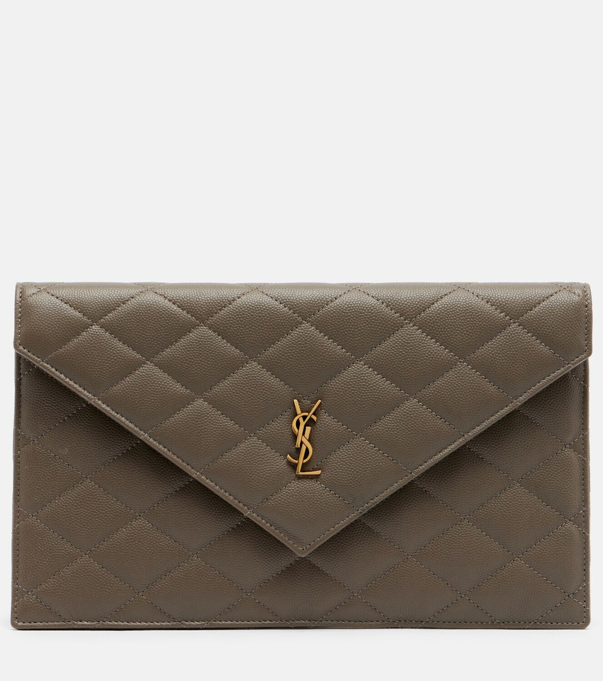 Saint Laurent Paris leather clutch