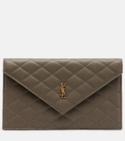 Saint Laurent Paris leather clutch