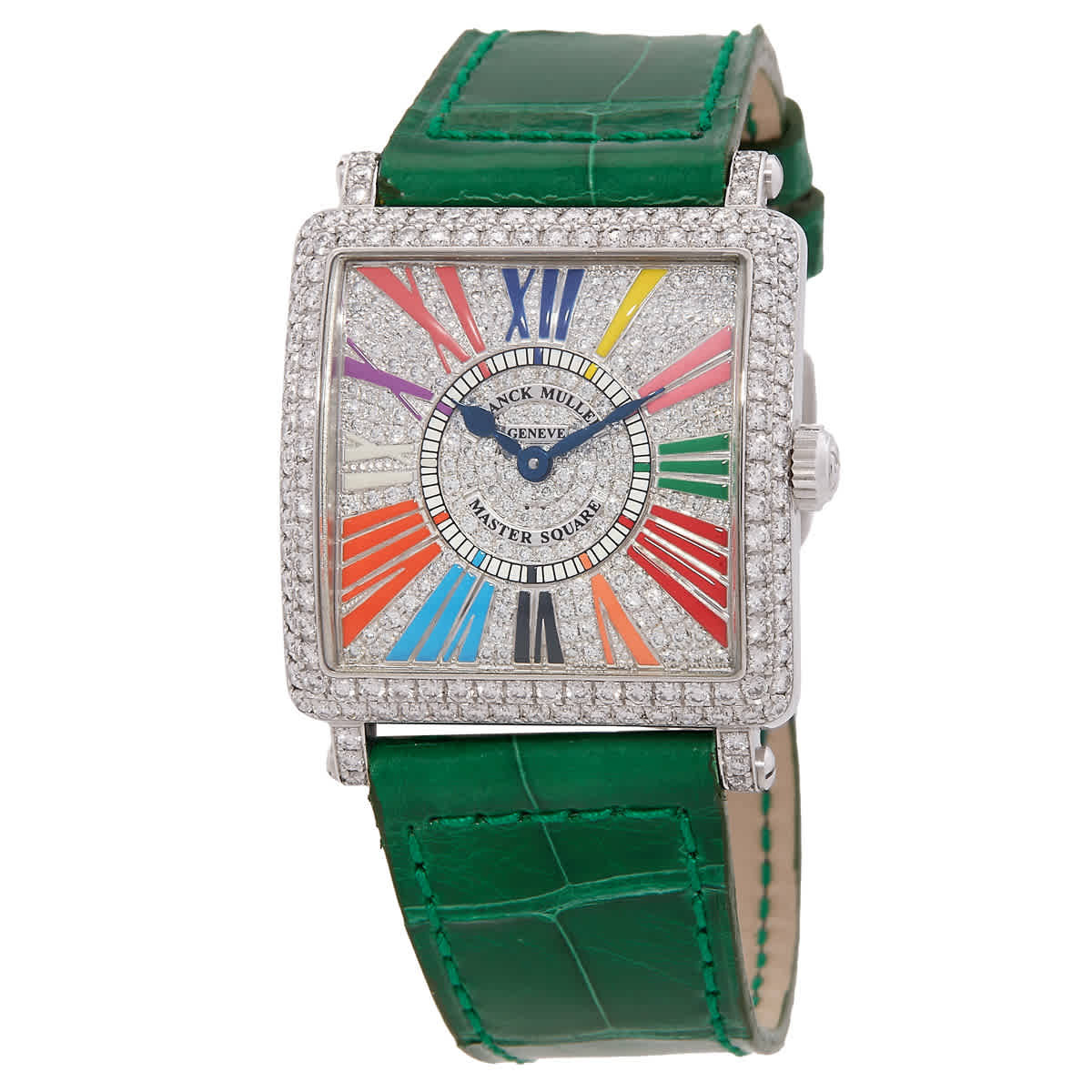 Franck Muller Master Square Quartz Diamond Watch 6002 L QZ D CD OG