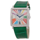 Franck Muller Master Square Quartz Diamond Watch 6002 L QZ D CD OG