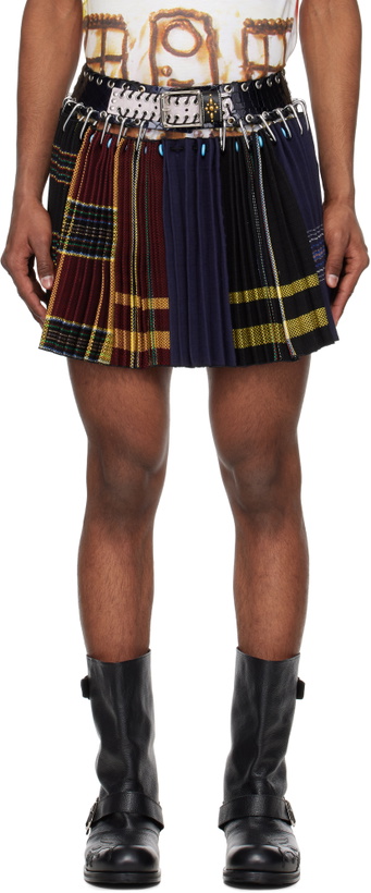 Photo: Chopova Lowena Multicolor Bulgarian Apron Mini Carabiner Skirt