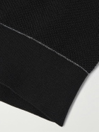 Brioni - Sea Island Cotton-Piqué T-Shirt - Black