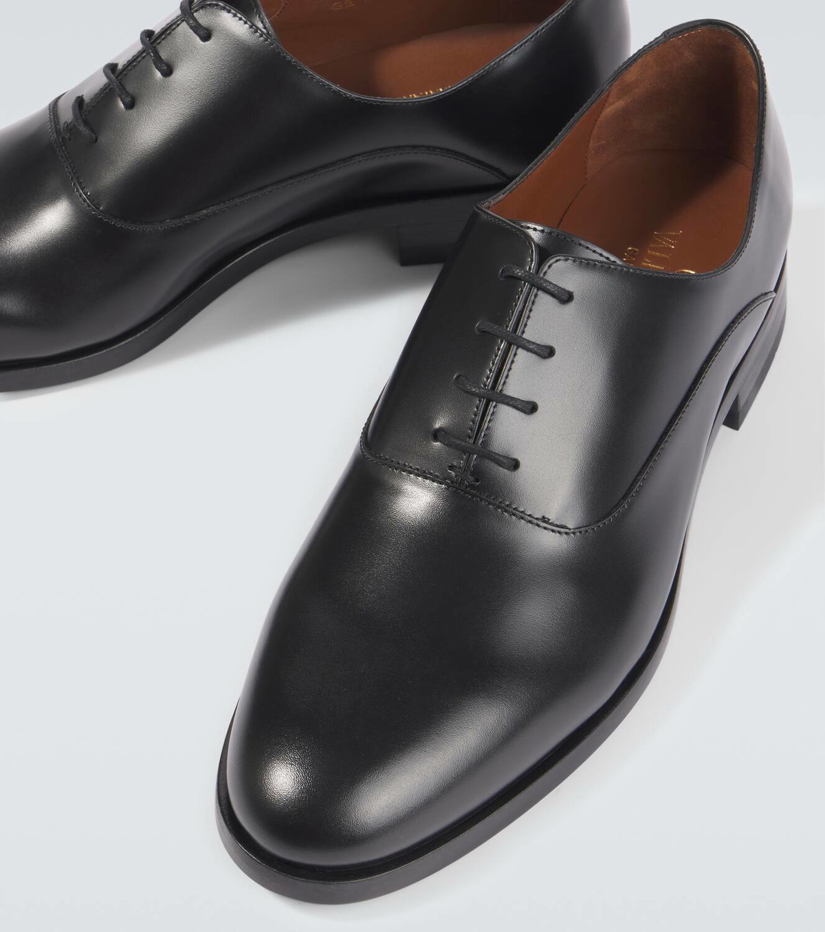 Valentino Garavani Mini VLogo Signature leather Derby shoes
