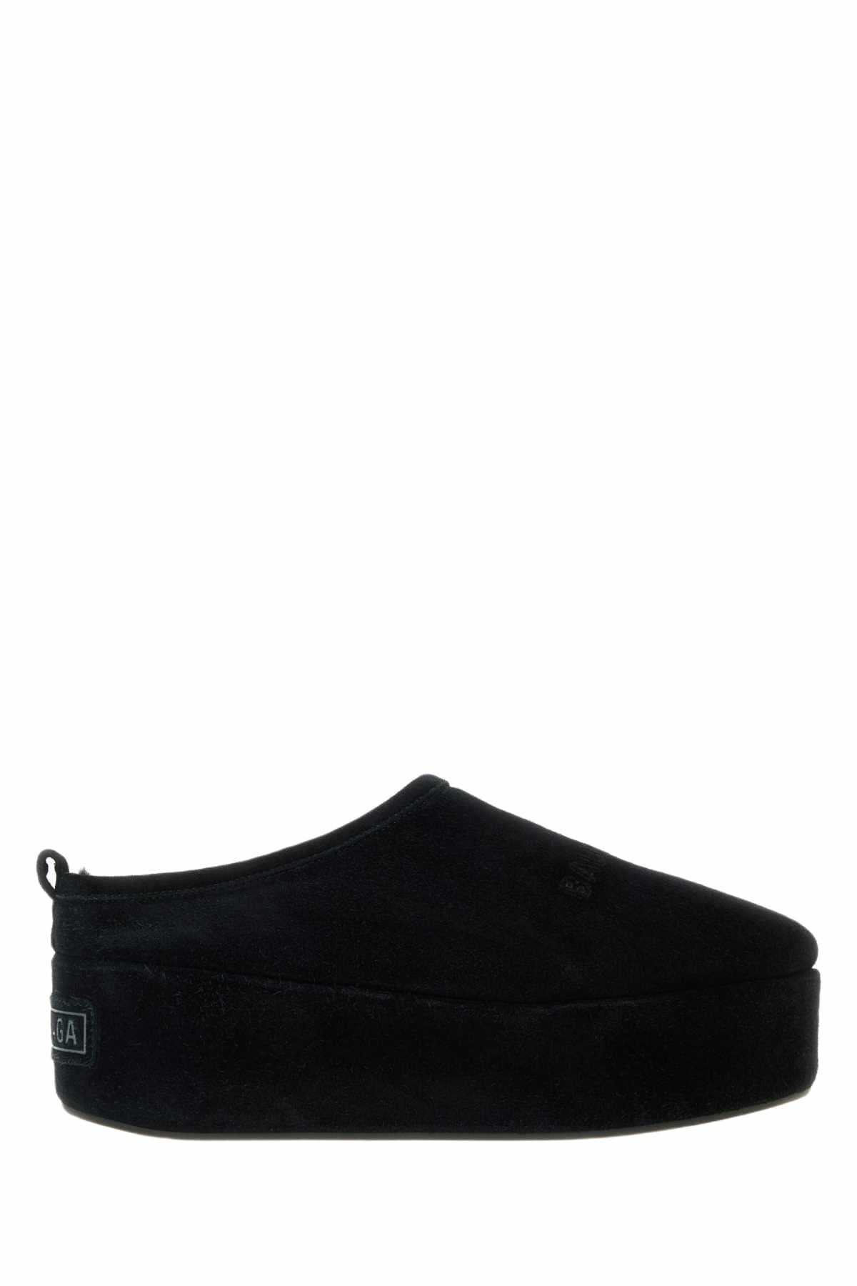 【関税&送料込】Balenciaga Black Suede Alaska Soft Slippers Balenciaga Alaska suede slippers Balenciaga