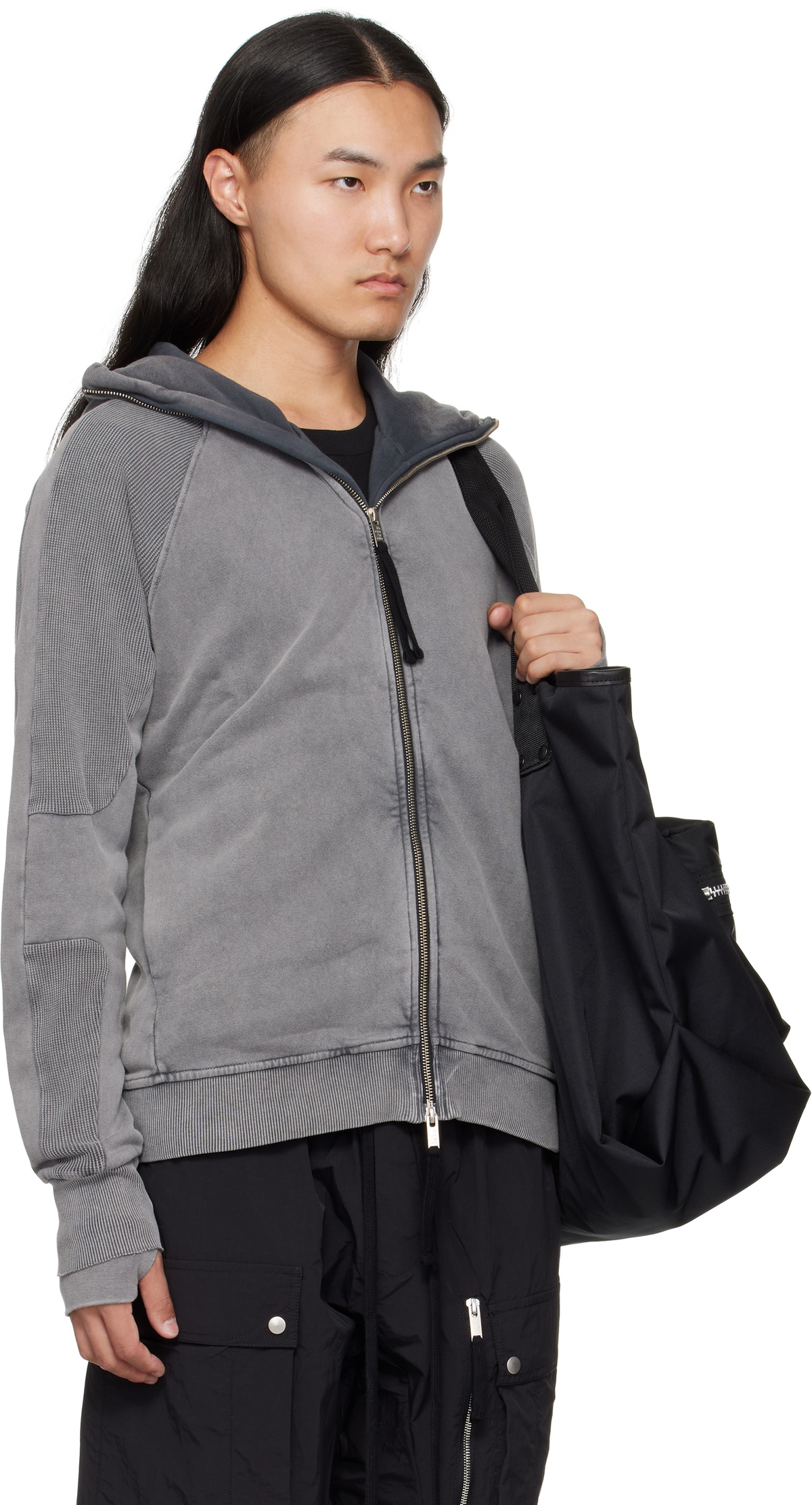 thom/krom Gray M SJ 691 Hoodie