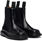 Toga Pulla Black Polido Chelsea Boots