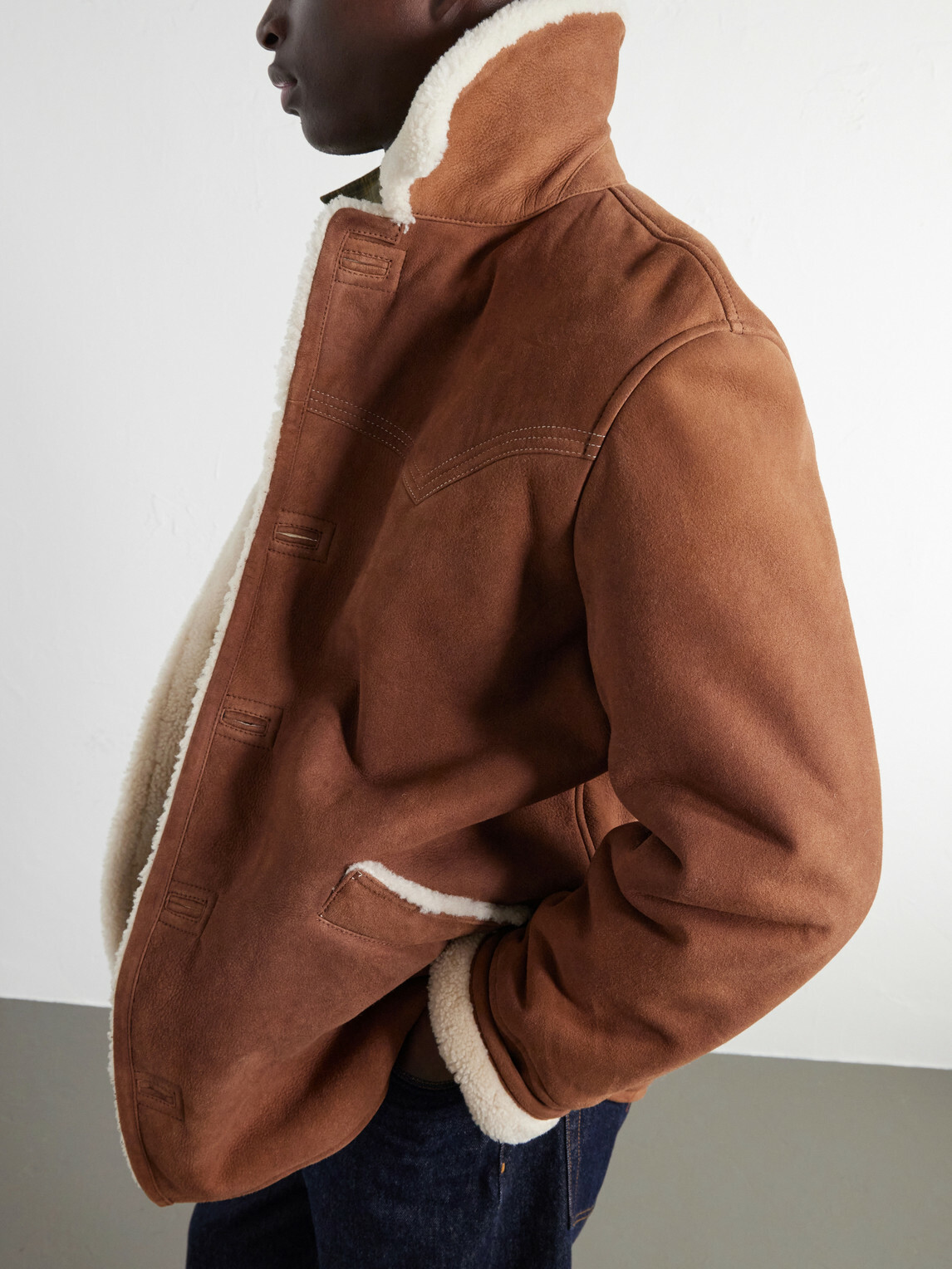 Fortela - Shearling Jacket - Brown