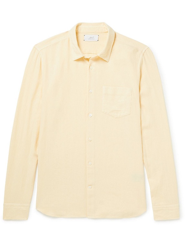 Photo: Mr P. - Garment-Dyed Linen-Blend Shirt - Yellow