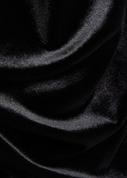 Reformation Trish Ruched Velour top Black