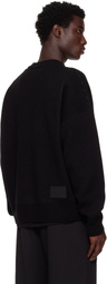 We11done Black JQD Sweater