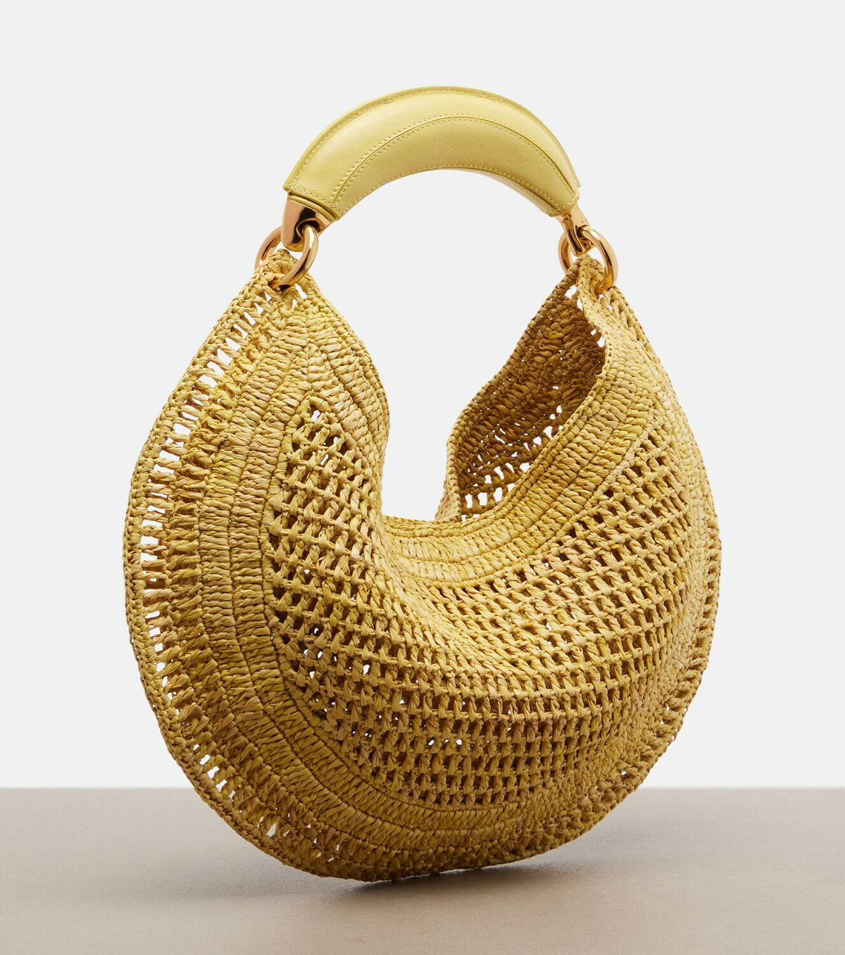 Chloé Summer Banana raffia shoulder bag