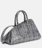 The Attico - 24H Medium snake-effect leather tote bag