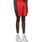 MCQ Red and Green Decon Football Shorts
