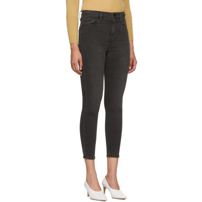 grey cigarette jeans Frame Grey Ali High-Rise Cigarette Jeans Frame Denim