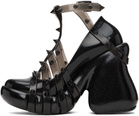 Jean Paul Gaultier Black Melissa Edition 'The Pump Punk Love' Heeled Sandals