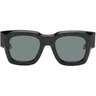 Thom Browne Black Rectangular Sunglasses