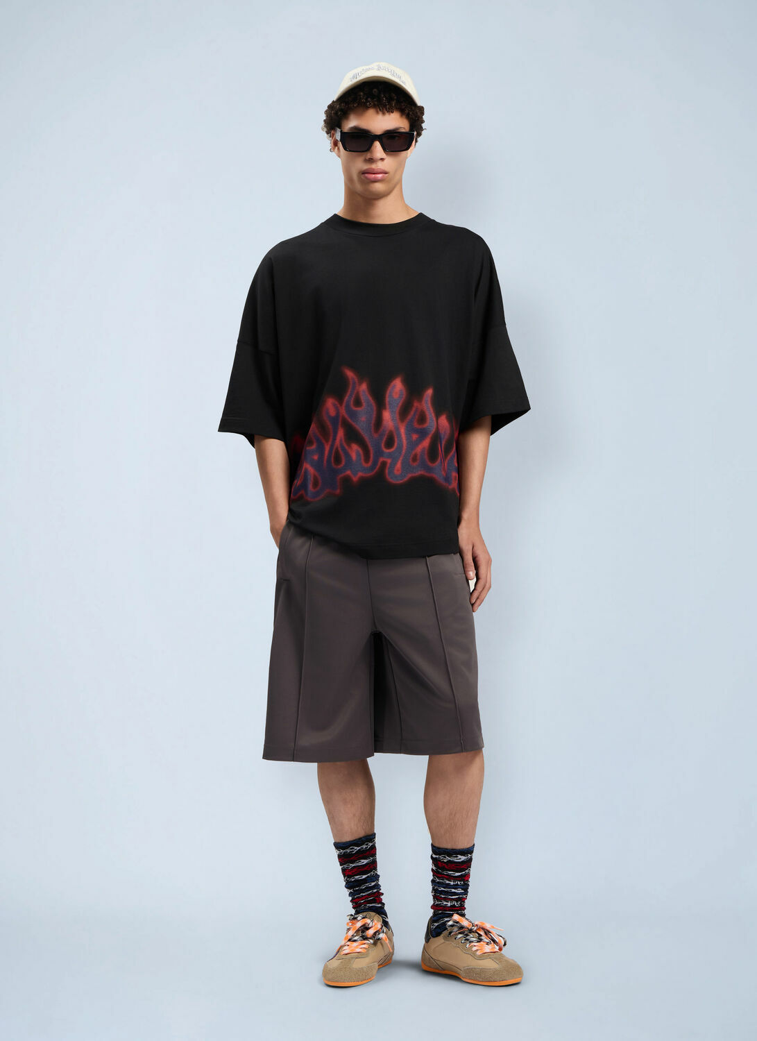 Palm Angels Flames Over T-Shirt