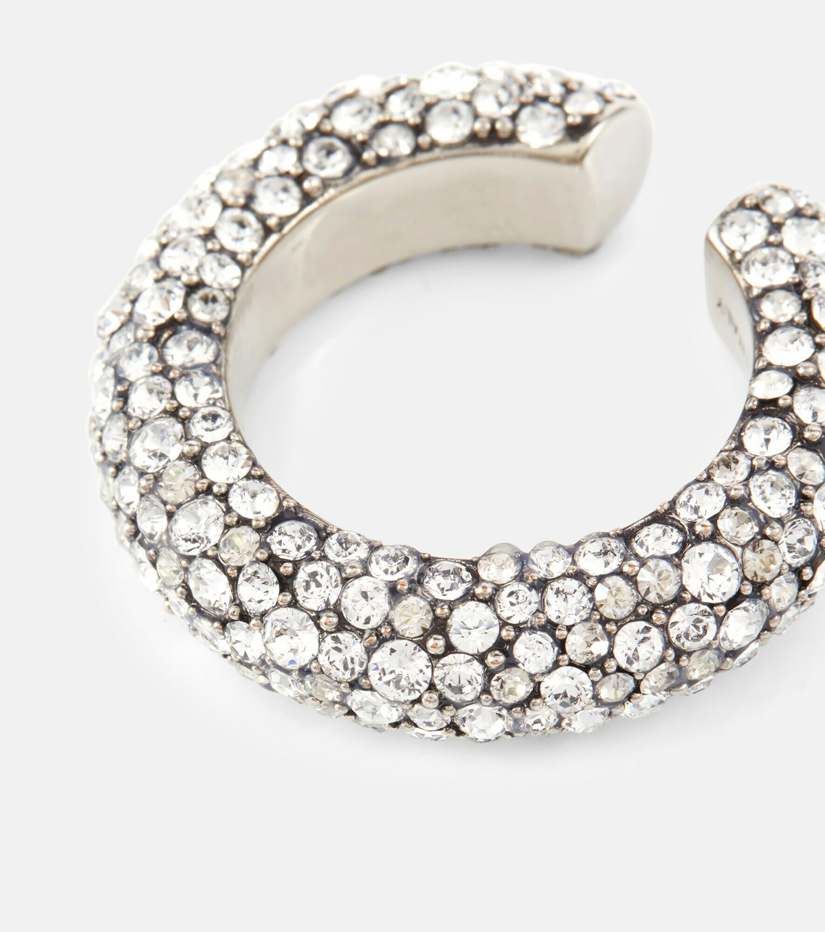 新着 関税送料込み alexander mcqueen スモール フープ ピアス Alexander McQueen - Crystal-embellished single ear cuff