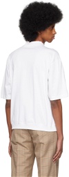 rito structure White Mock Neck T-Shirt