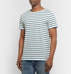 Armor Lux - Striped Cotton-Jersey T-Shirt - Blue