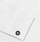 Dunhill - Rhodium-Plated Sterling Silver and Onyx Cufflinks and Shirt Studs Set - Silver