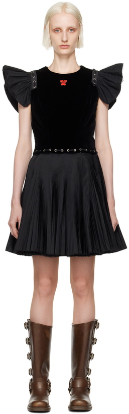Photo: Chopova Lowena Black Moxie Mini Dress