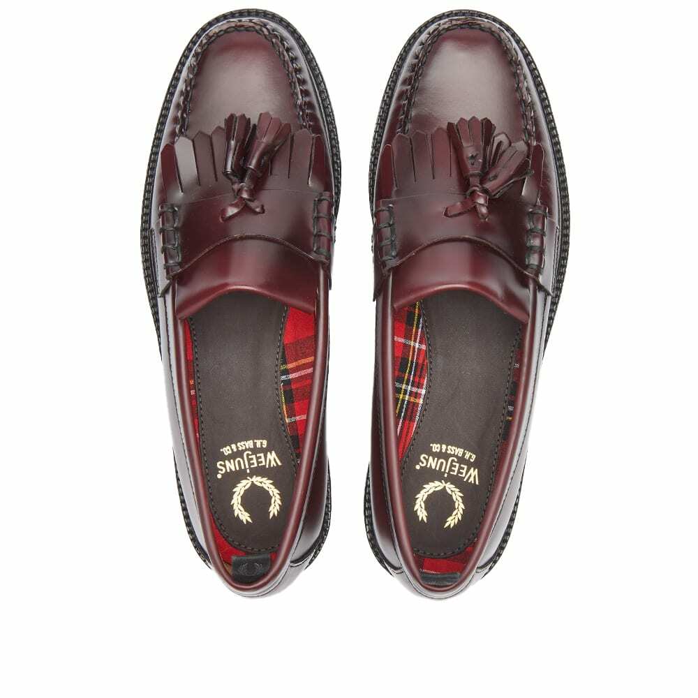 Fred Perry Authentic Men's G.H Bass Tassel Loafer in Oxblood