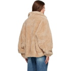R2W Beige Falco Oversized Wool Slik Jacket