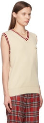 Manors Golf Beige Wool Vest