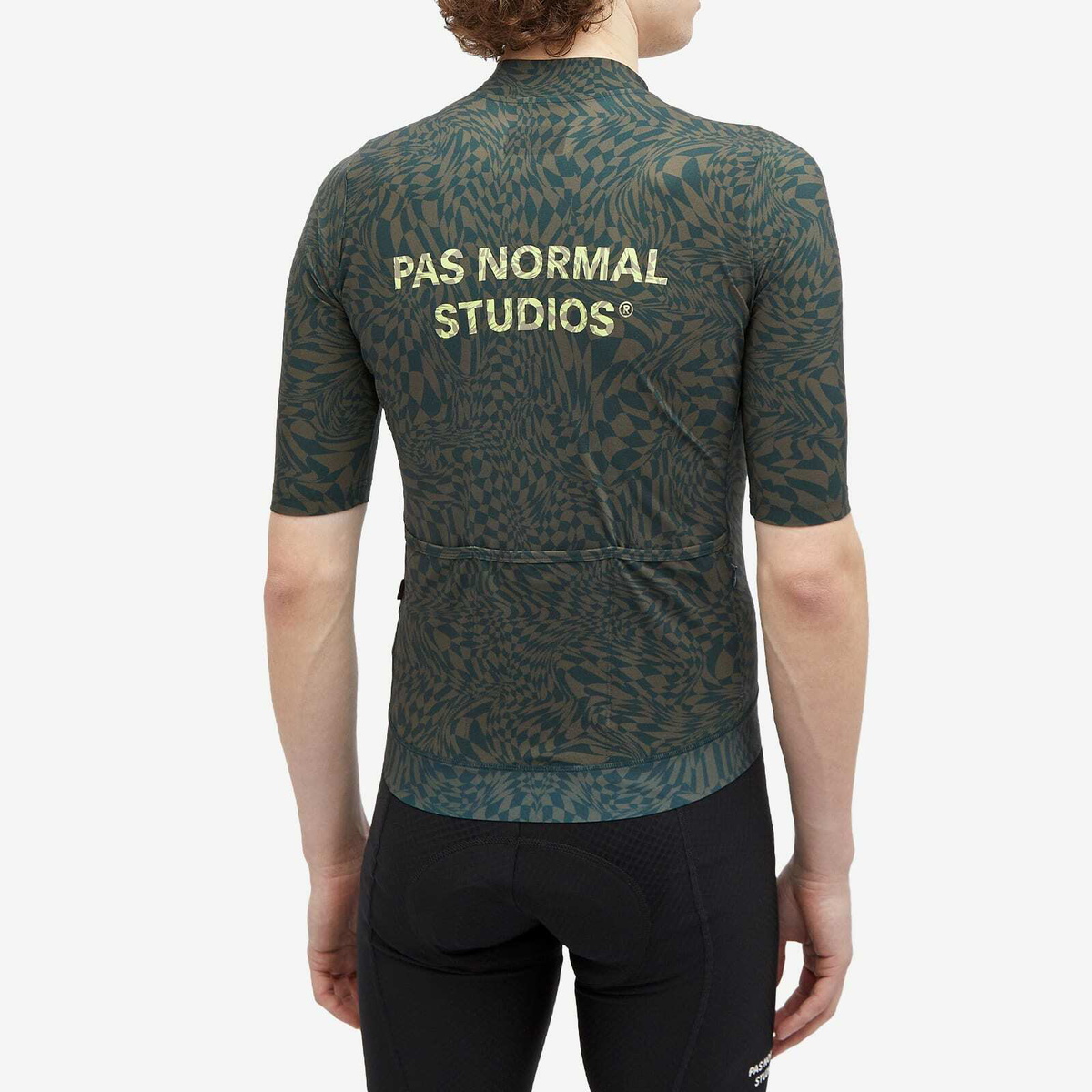 Pas Normal Studios Men's Essential Jersey in Check Olive