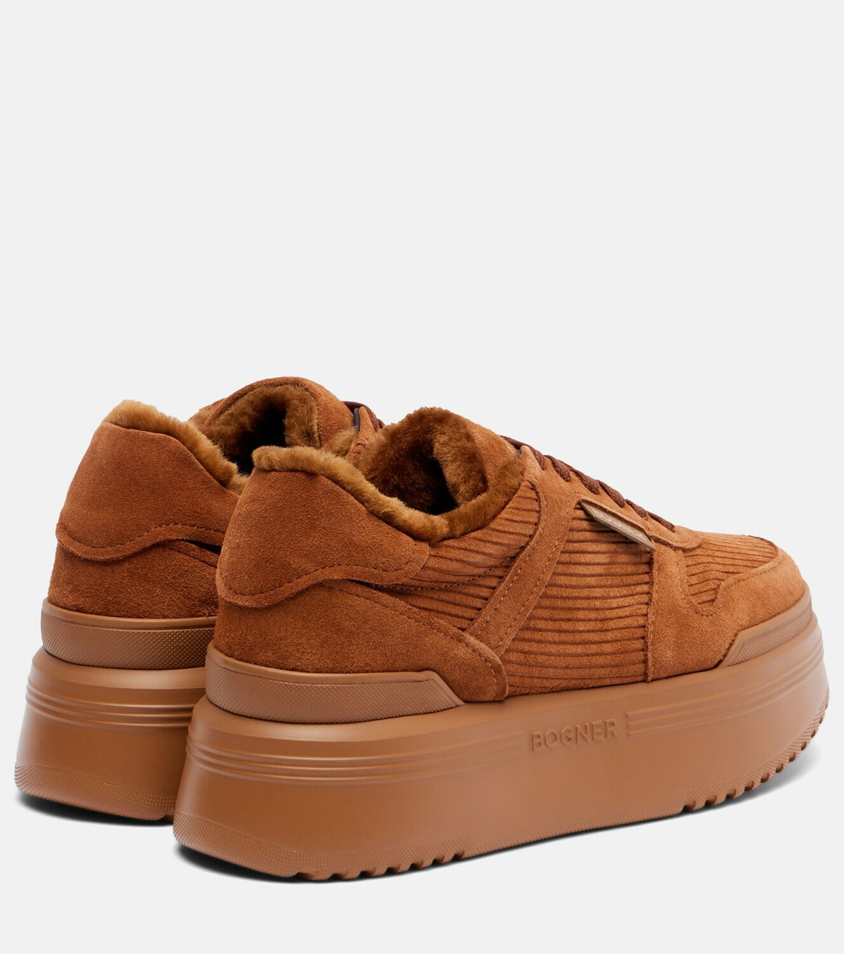 Bogner New York suede platform sneakers