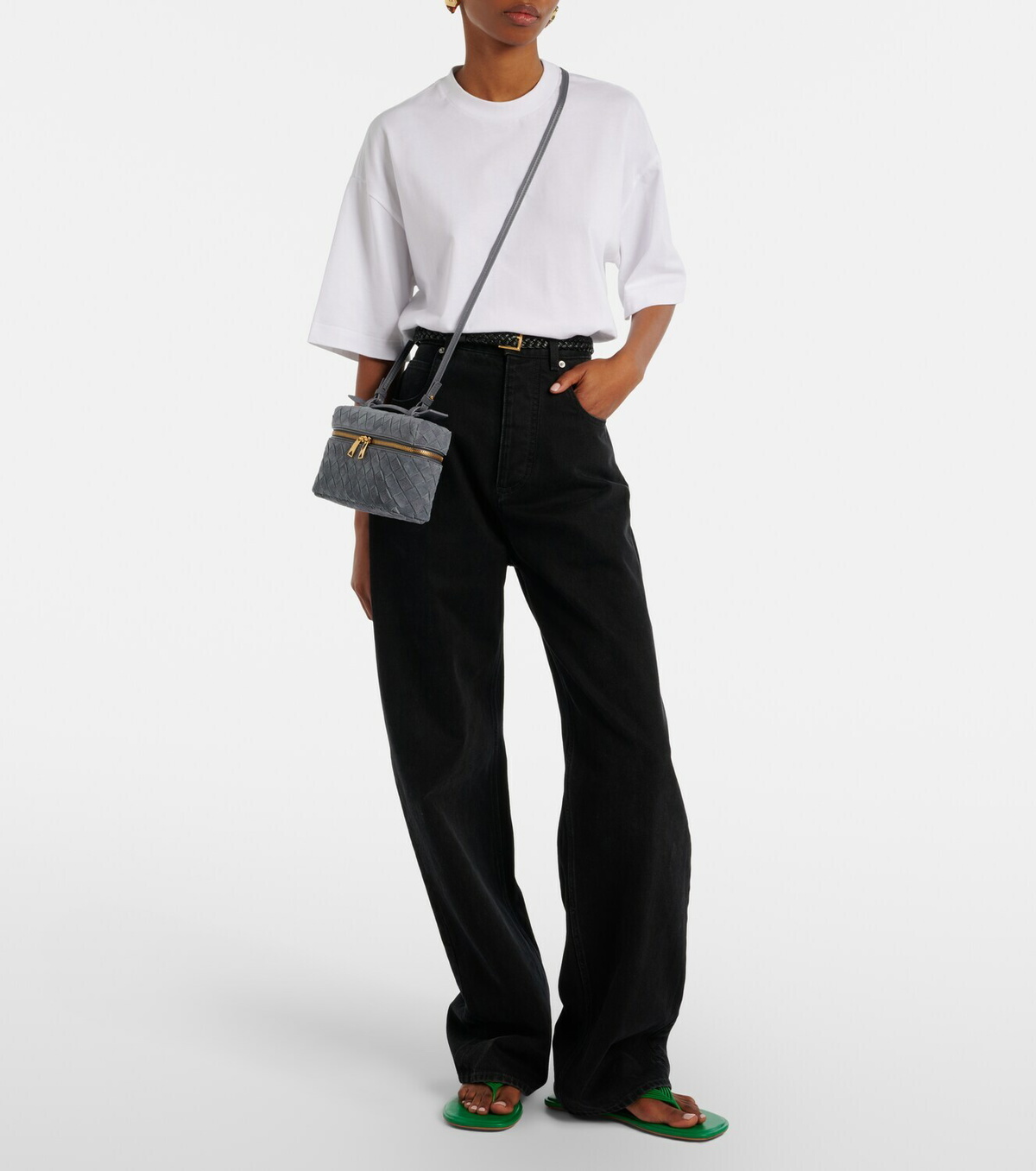Bottega Veneta Bang Bang Intrecciato suede vanity bag