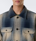 RRL Plaid wool twill shirt
