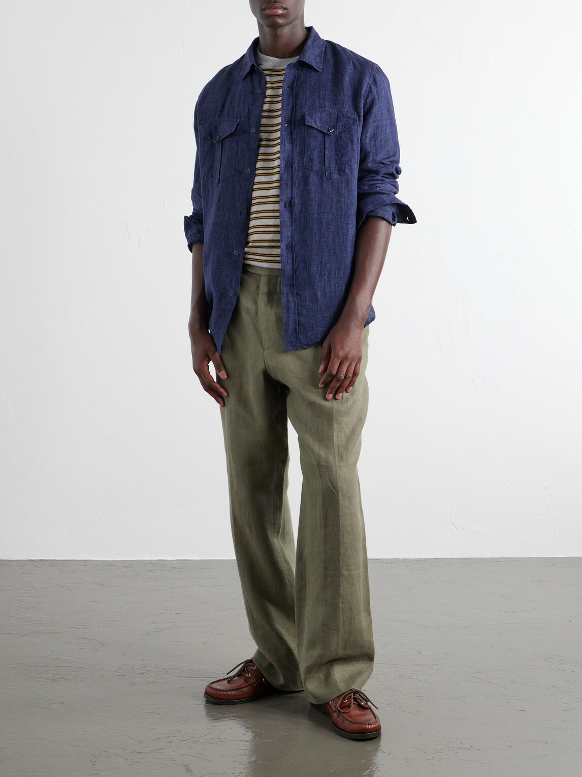 Orlebar Brown - Colburn Linen Shirt - Blue