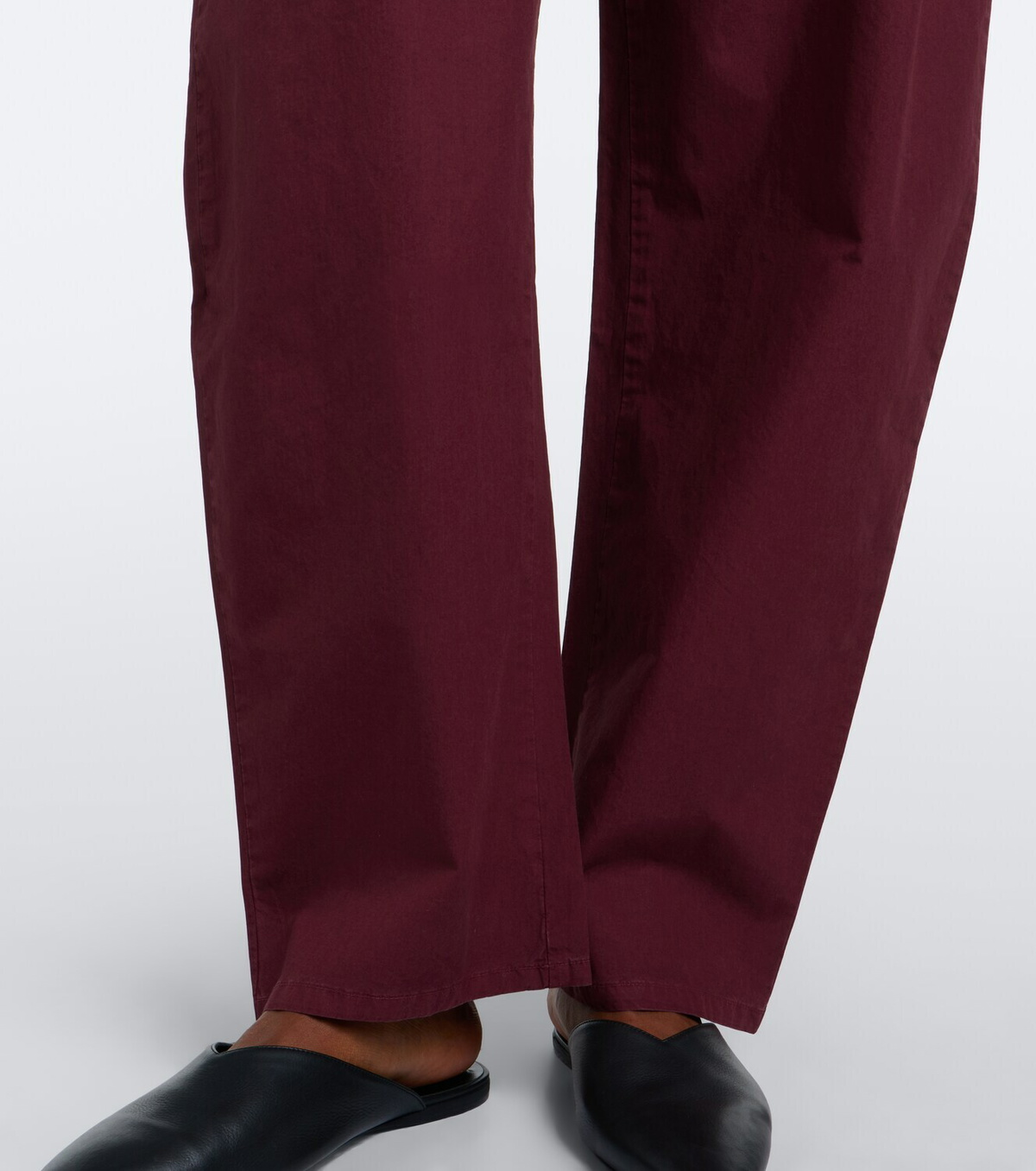 Leset Kyoto cotton wide-leg pants
