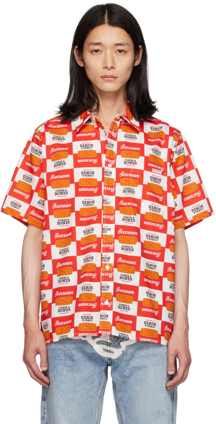 ICECREAM White & Red Canned Goods Shirt ICECREAM