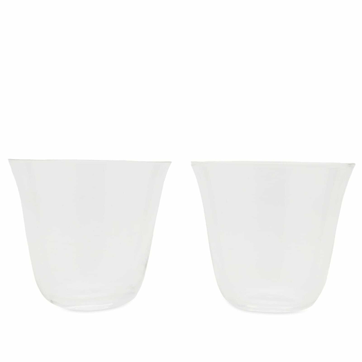 HAY Curve Tumbler Glass - Set of 2 in Clear 