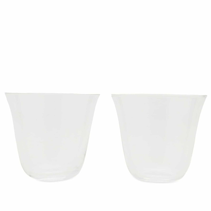 Photo: HAY Curve Tumbler Glass - Set of 2 in Clear 